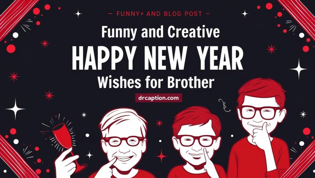Funny and Creative Happy New Year Wishes for Brother