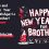 Funny and Creative Happy New Year Wishes for Brother