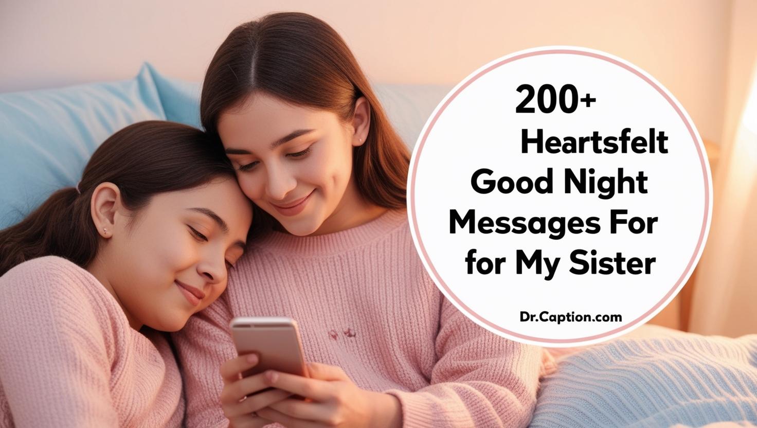 Good Night Message for My Sister